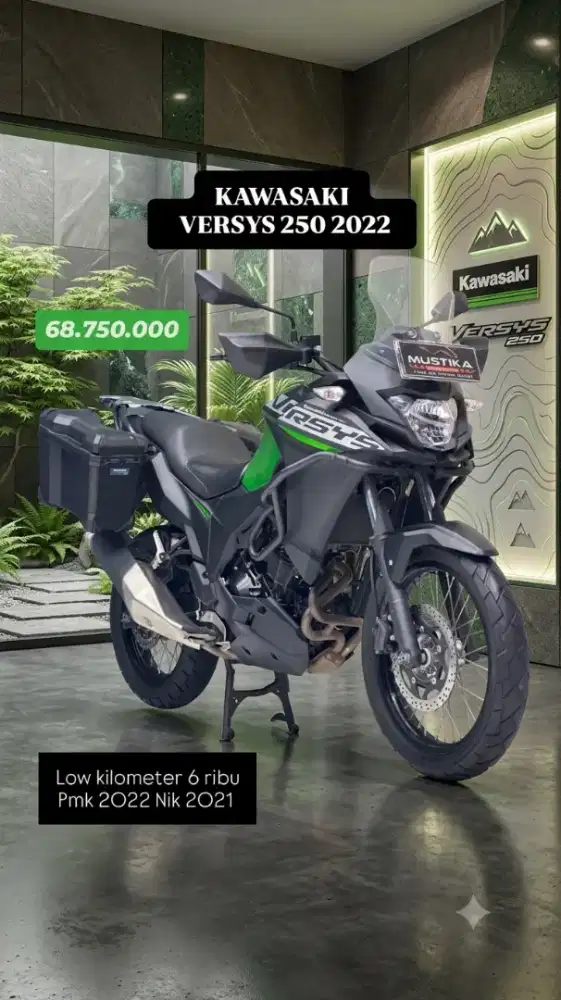 UNIT SIMPANAN‼️ KAWASAKI VERSYS 250 PMK 2022 MULUS ODO 6RB ASLI
