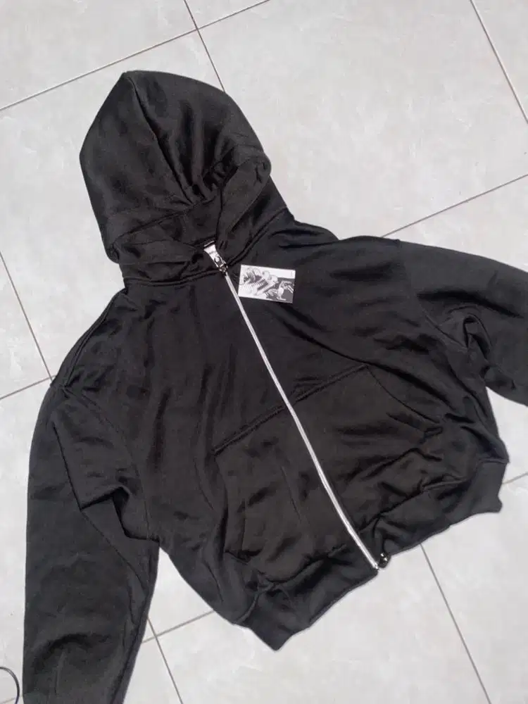 Hoodie Boxy Double Zipper