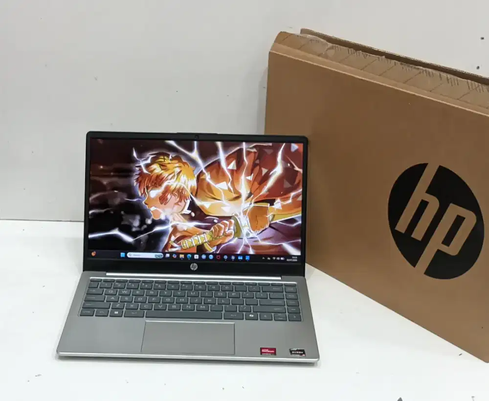 Fullset garansi resmi HP 14 em0xxx ryzen 3 7320U ram 8gb/512gb