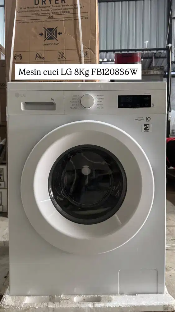 Mesin Cuci LG 8Kg FB1208S6W Front Loading