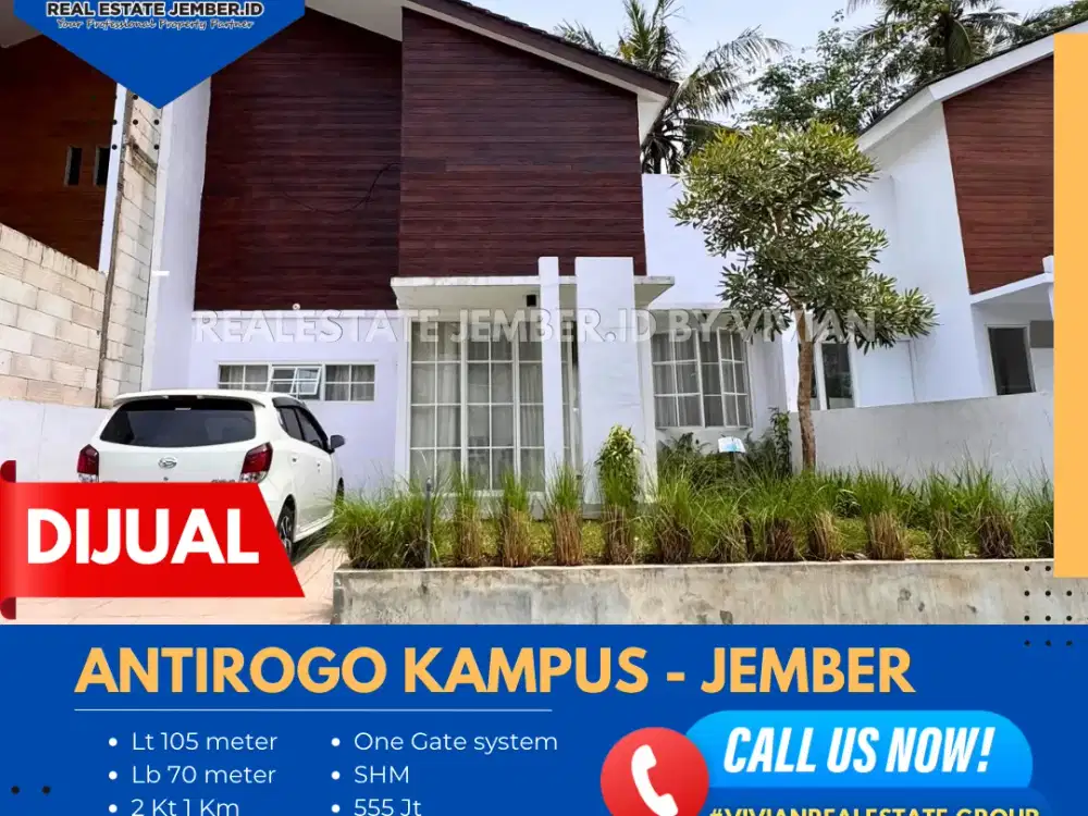 RUMAH DI BLOK DEPAN VBI ANTIROGO DEKAT KAMPUS JEMBER