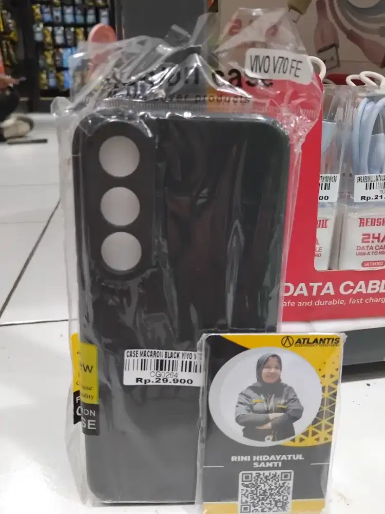 CASE MACARON BLACK VIVO V70FE | ATLANTIS DAHSYAT