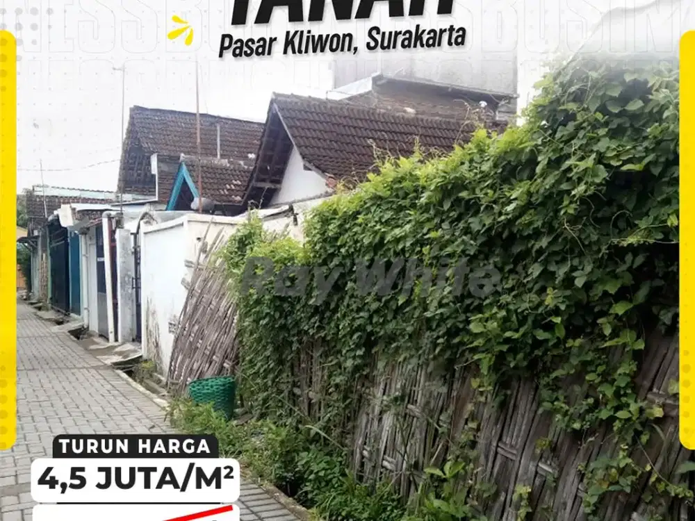DIJUAL TANAH MURAH DI GANG CEMPACA SEMANGGI, PASAR KLIWON - SOLO