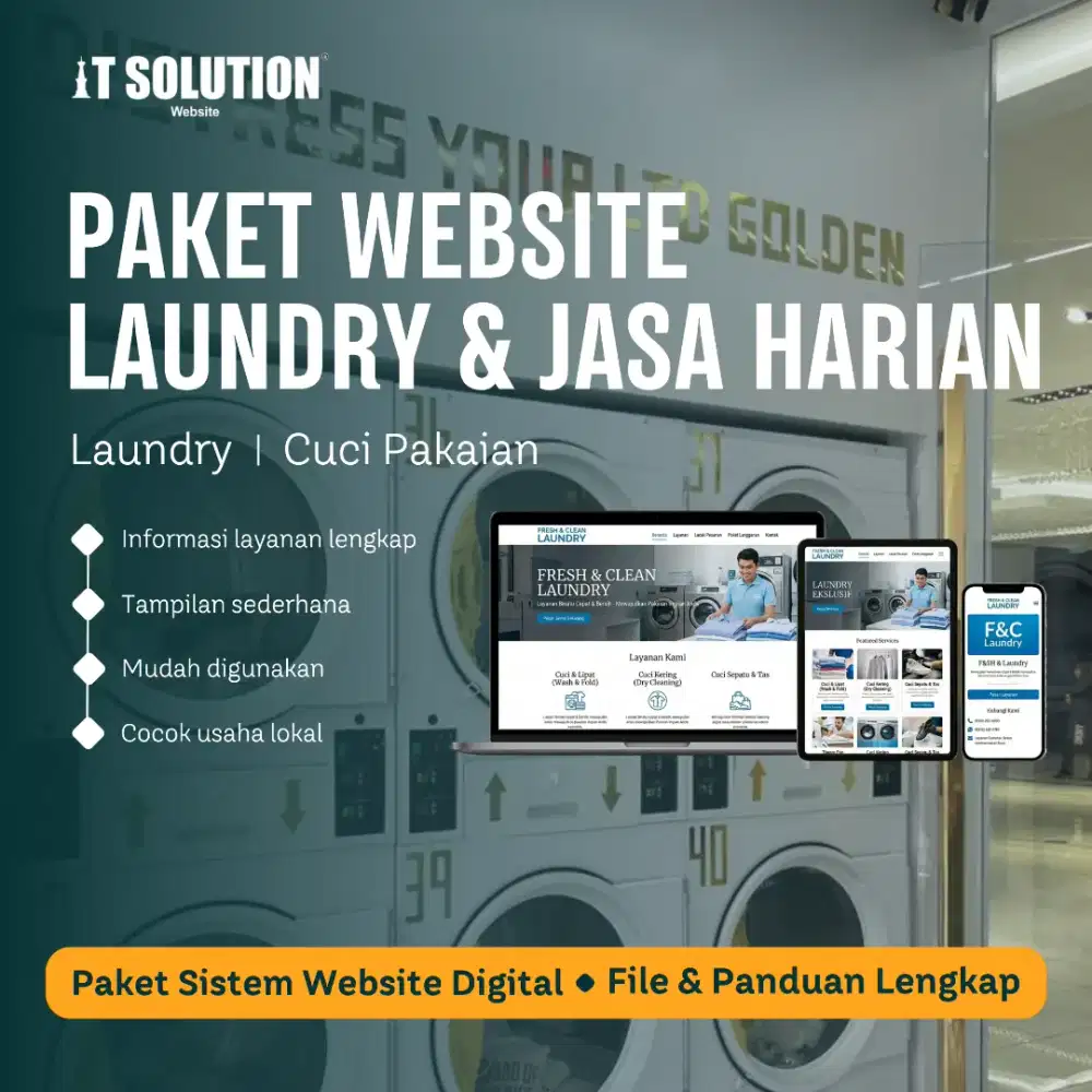 Paket Website Laundry dan Jasa Harian