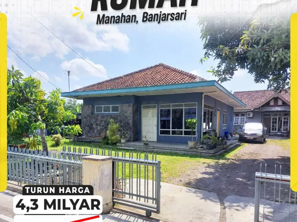 Dijual Tanah 660meter bonus Bangunan Akses Mobil manahan Banjarsari Solo