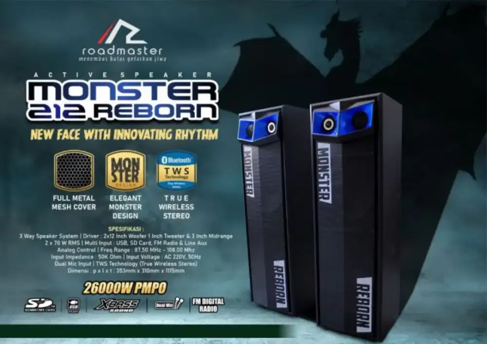 PROMO TERMURAH! SPEAKER ROADMASTER MONSTER