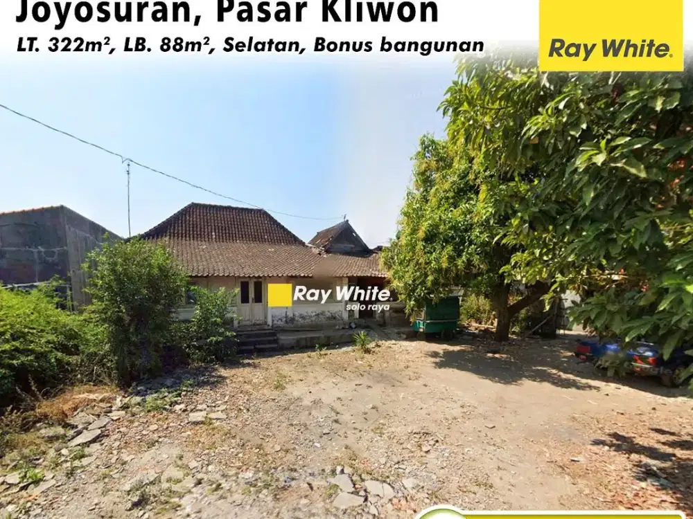 DIJUAL TANAH bonus BANGUNAN DI JOYOSURAN, PASAR KLIWON - SOLO