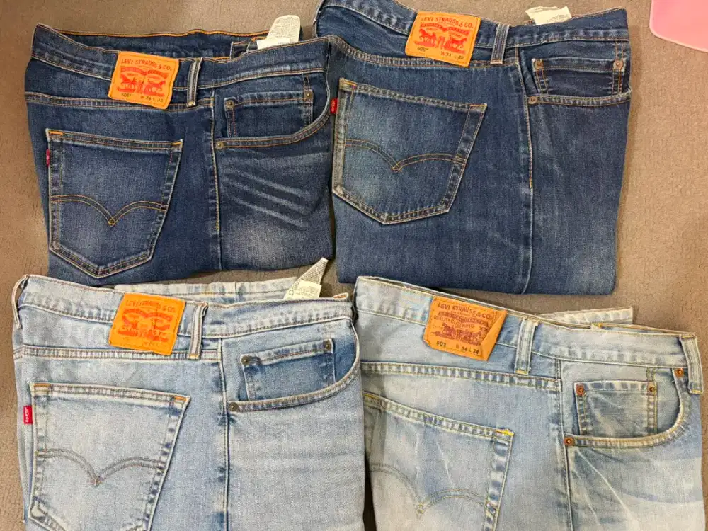Jual celana Levis Original 505 size W 34 L 32