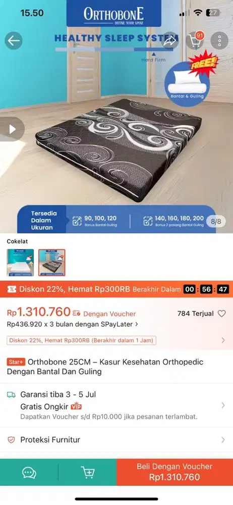 springbed othopedik