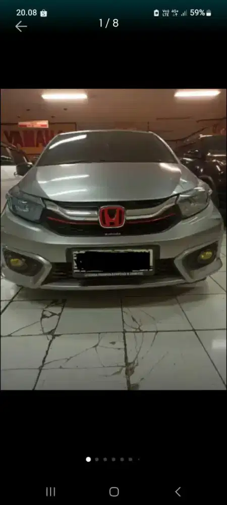 DI Jual Honda Brio E Satya 1.2 Matic Th 2019/ Silver Pemakaian Sendiri