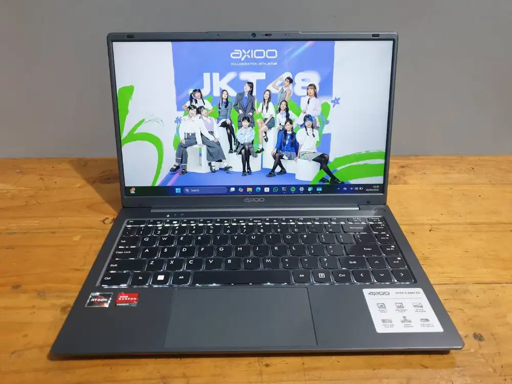 Axioo Mybook Hype 5 AMD X3 Ryzen 5 3500U 8/256GB FHD Backlight Garansi
