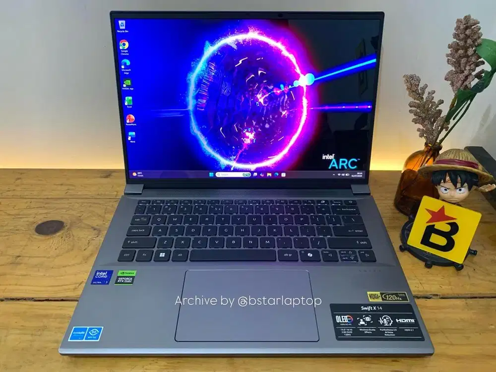 Laptop AI Acer Swift X14 Core Ultra 7 155H 2.8K OLED RAM 32GB RTX 4060