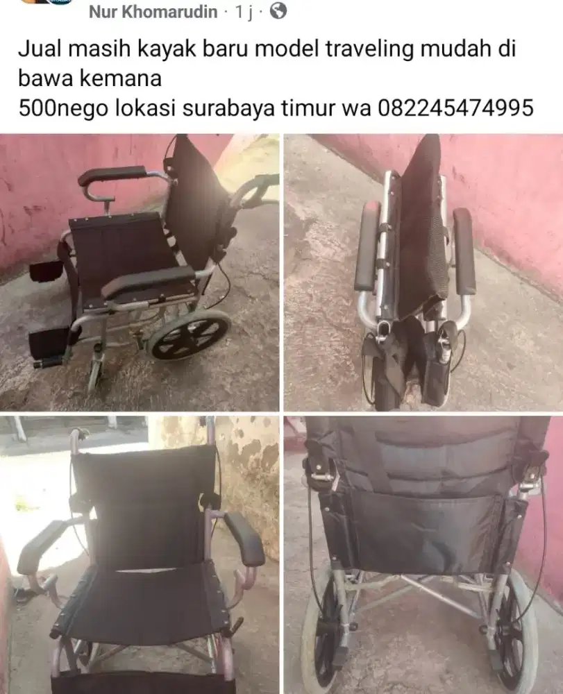 Kursi roda model traveling