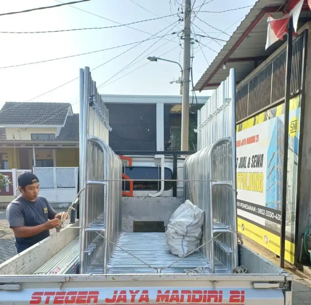 Sewa dan Jual scaffolding SNI pembayaran bisa COD,tebal pipa 1,8mm
