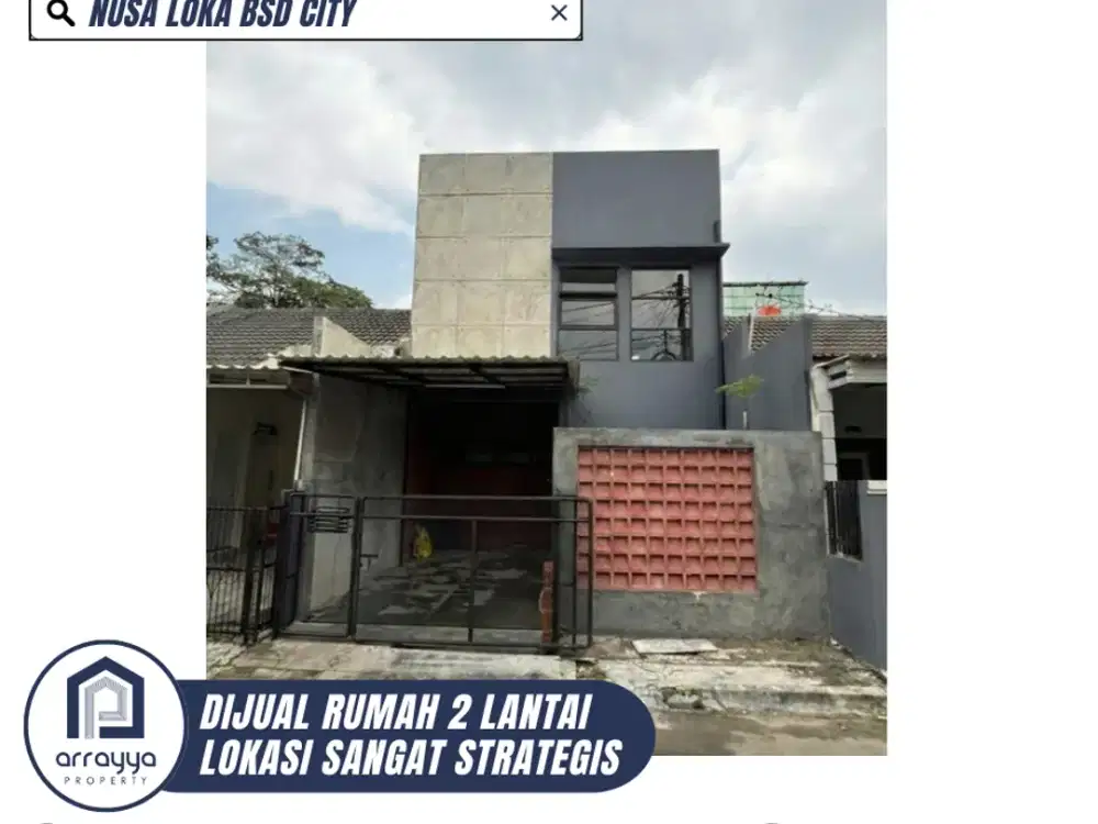 DIJUAL RUMAH KONSEP INDUSTRIAL NUSA LOKA BSD CITY (GLB 144)
