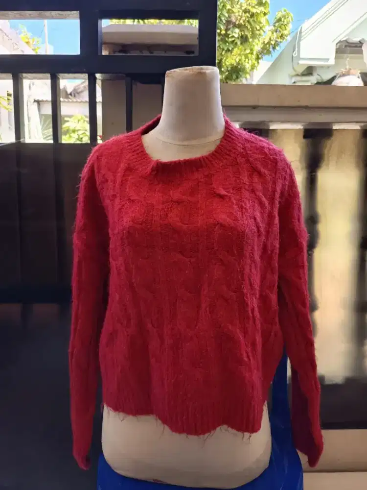BLOUSE RAJUT KEPANG
