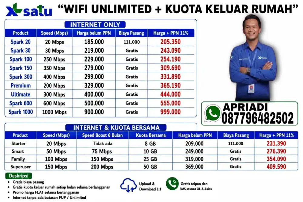 XL Home WiFi Promo