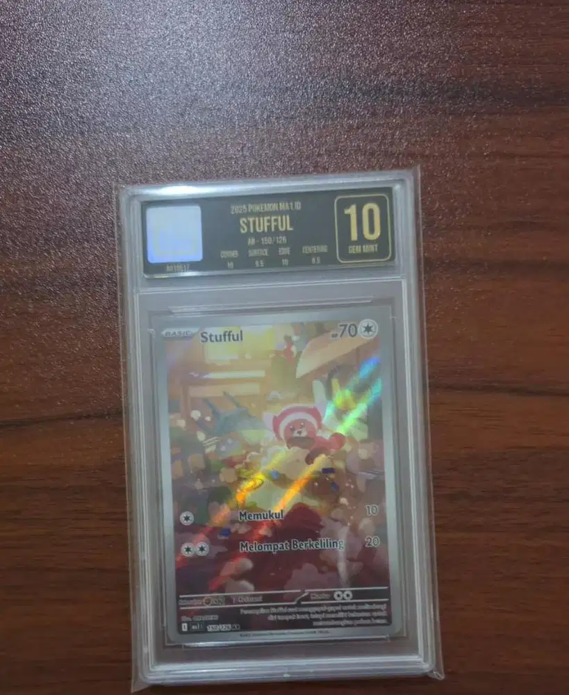 kartu pokemon slab egs 10