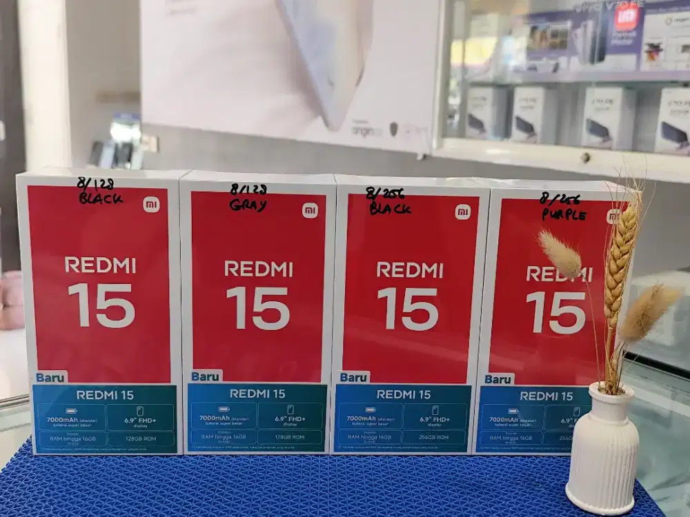 REDMI 15 NEW | HARGA PROMO | GARANSI RESMI 15 BULAN