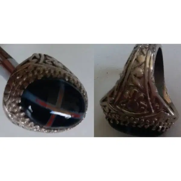 Original Vintage kalung antik batu permata hitam GALIH KELOR