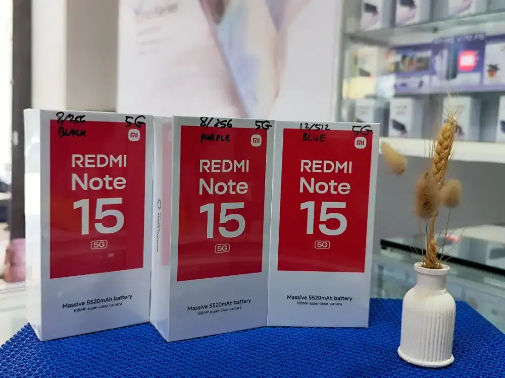 REDMI NOTE 15 5G NEW | HARGA PROMO | GARANSI RESMI 15 BULAN