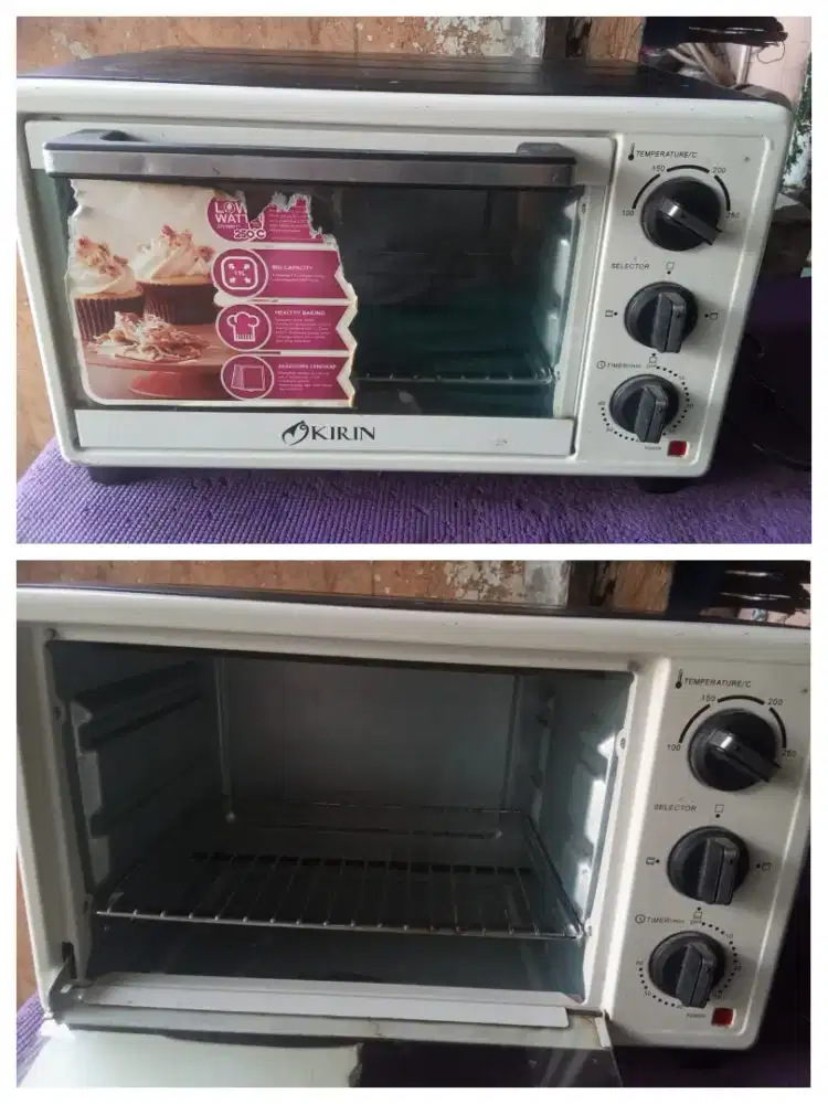 Oven kirin warna putih