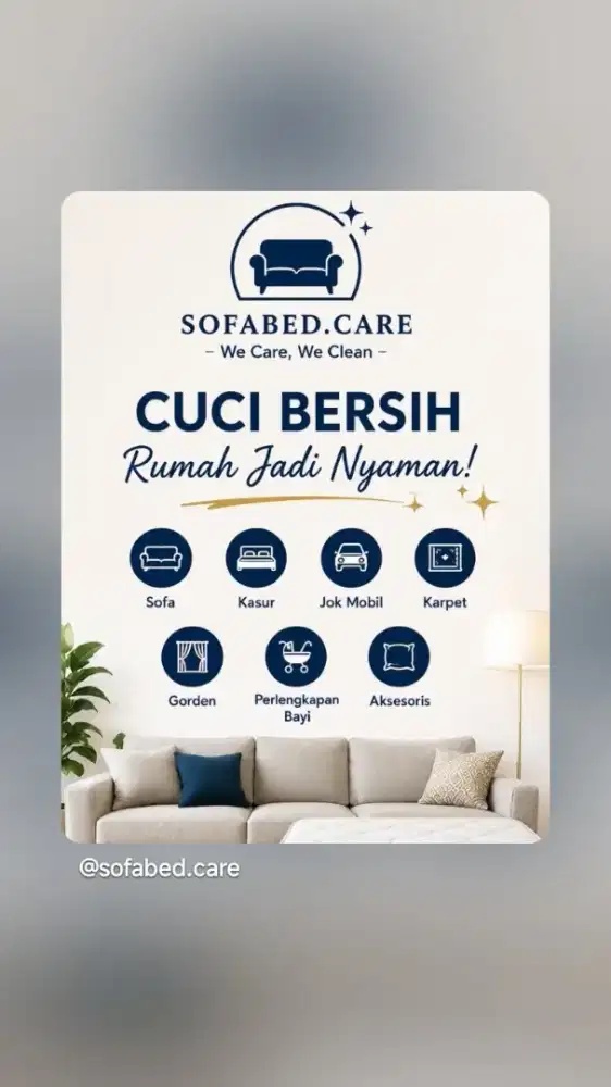 Jasa cuci sofa, cuci kasur, cuci karpet dll
