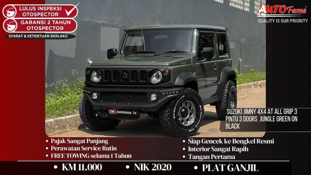 Suzuki Jimny 4x4 AT All Grip 3 Pintu 3 Doors NIK 2020