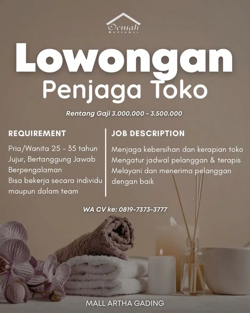 Staff/Penjaga Toko