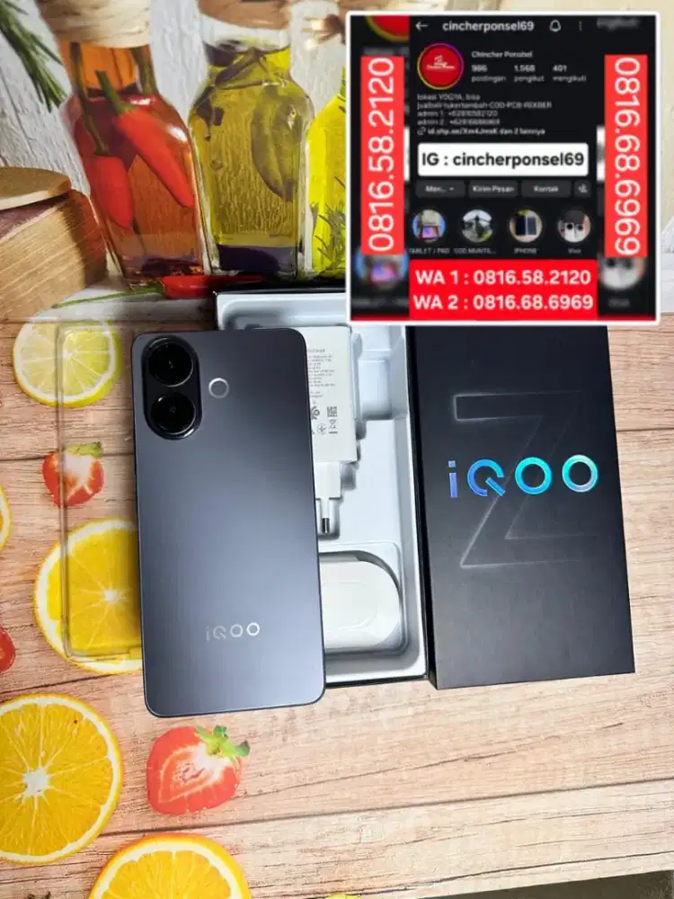 Jual HP IQOO Z10R 5G 8/256 likenew istimewa tinggal pakai