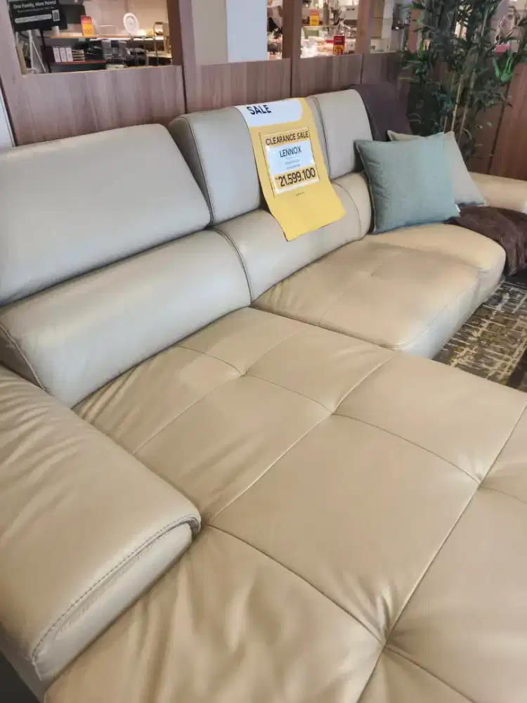 Sofa L Lennox - Cream