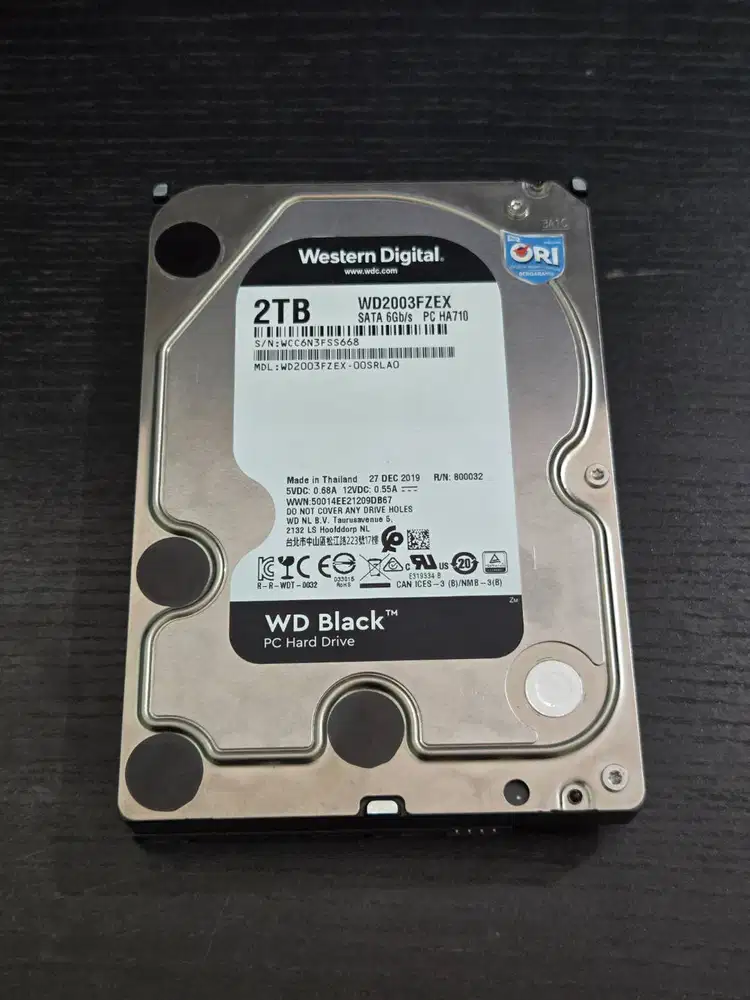 JUAL HDD WD BLACK 2TB — Performa Tinggi, Kondisi Prima!
