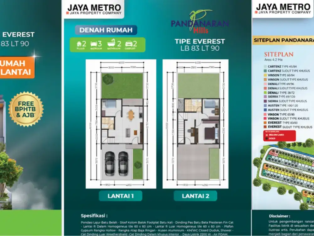 Pandanaran Height DP 187 Jt Pandanaran Hills Semarang Timur (Comfortable Home at Hills)