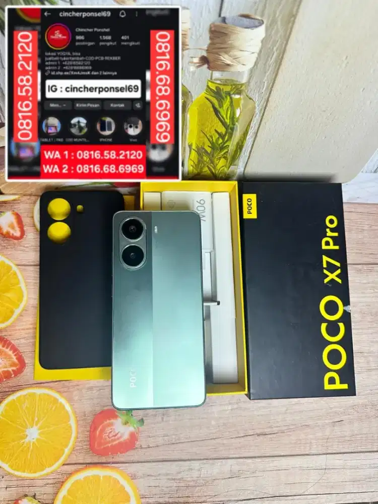 Hp istimewa POCO X7 PRO 5g 12/512 likenew garansi sampai 2027 BH 100%