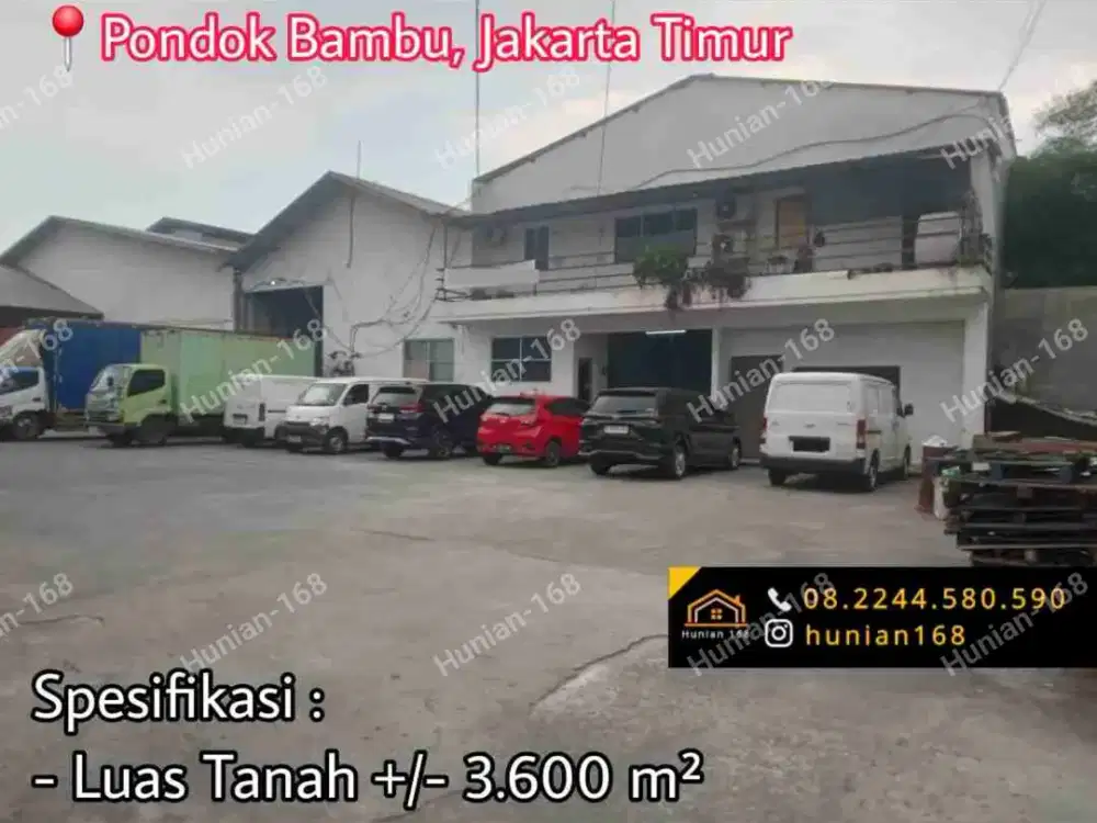 Gudang Bekas Pabrik Jalan Raya Propinsi Provinsi Pondok Bambu Tanjung Duren Sawit Jakarta Timur Jaktim