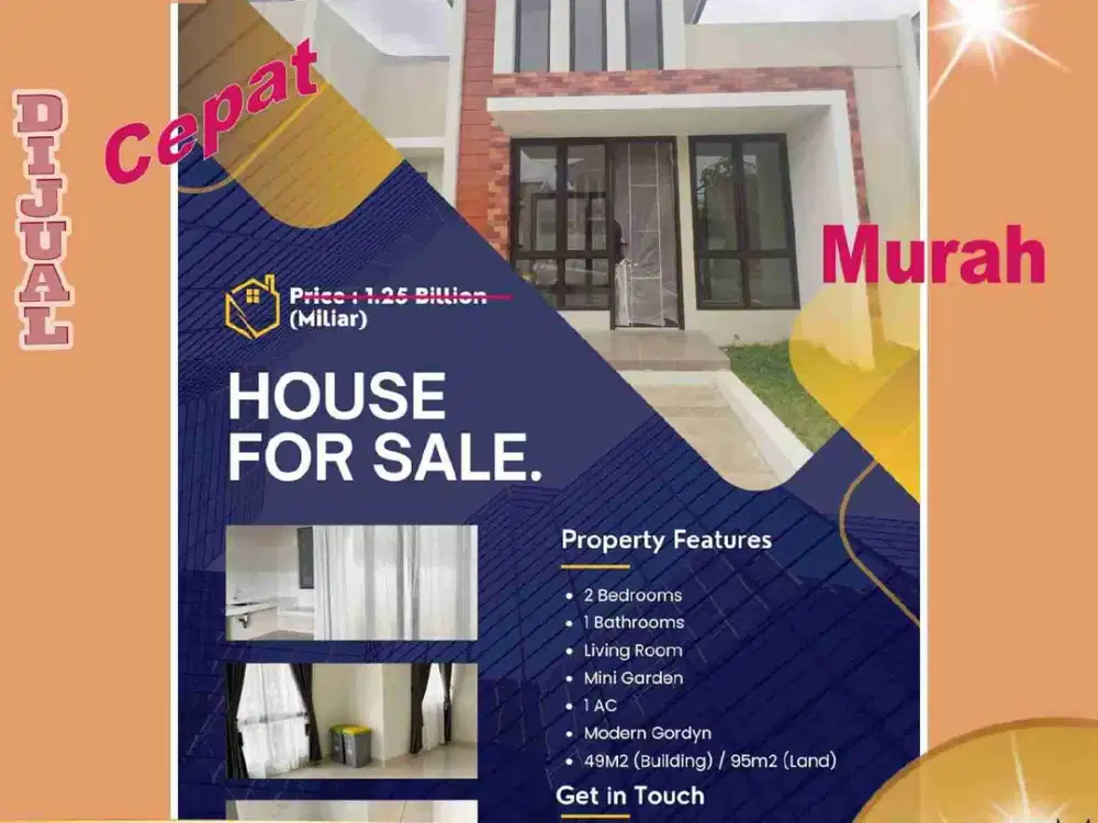 DIJUAL RUMAH MURAH 1   1/4 LANTAI DI CLUSTER  DANUBE CITRA RAYA  KECAMATAN CITEUREP JAWA BARAT