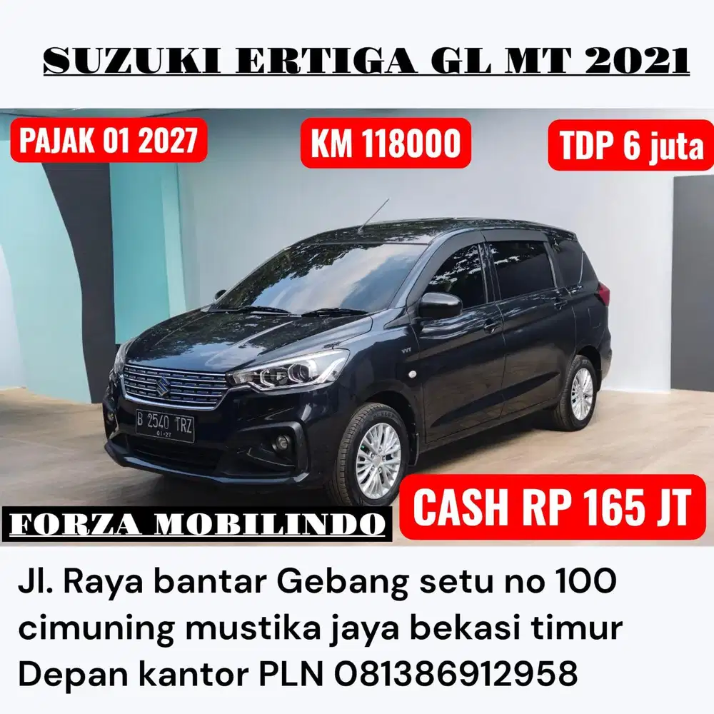 Dp 3 juta ERTIGA GL MT 2021
