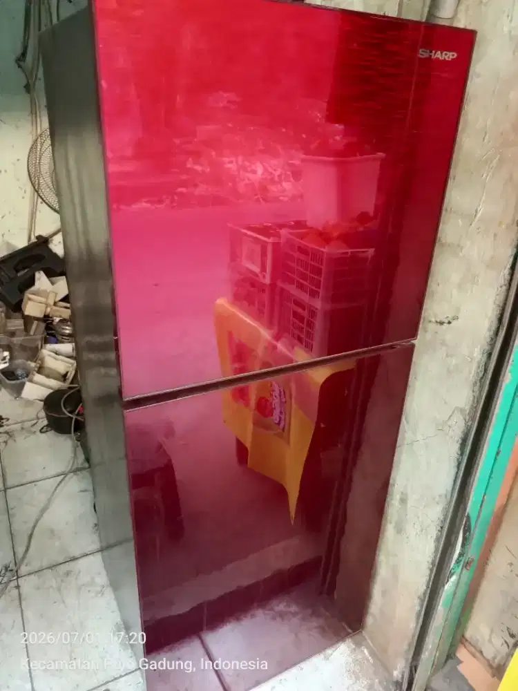 Kulkas Sharp siap pakai normal