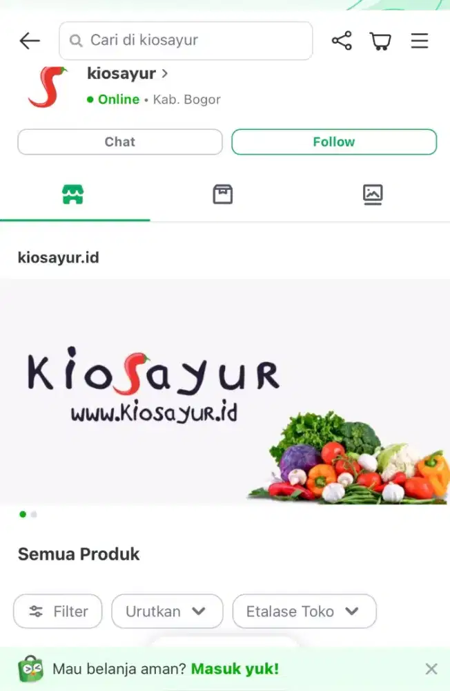 Online shop sales