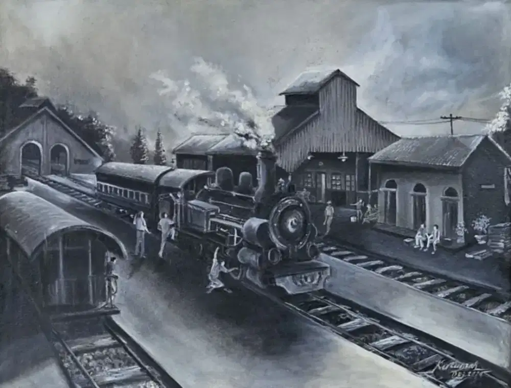 Lukisan Stasiun Tempo Doloe