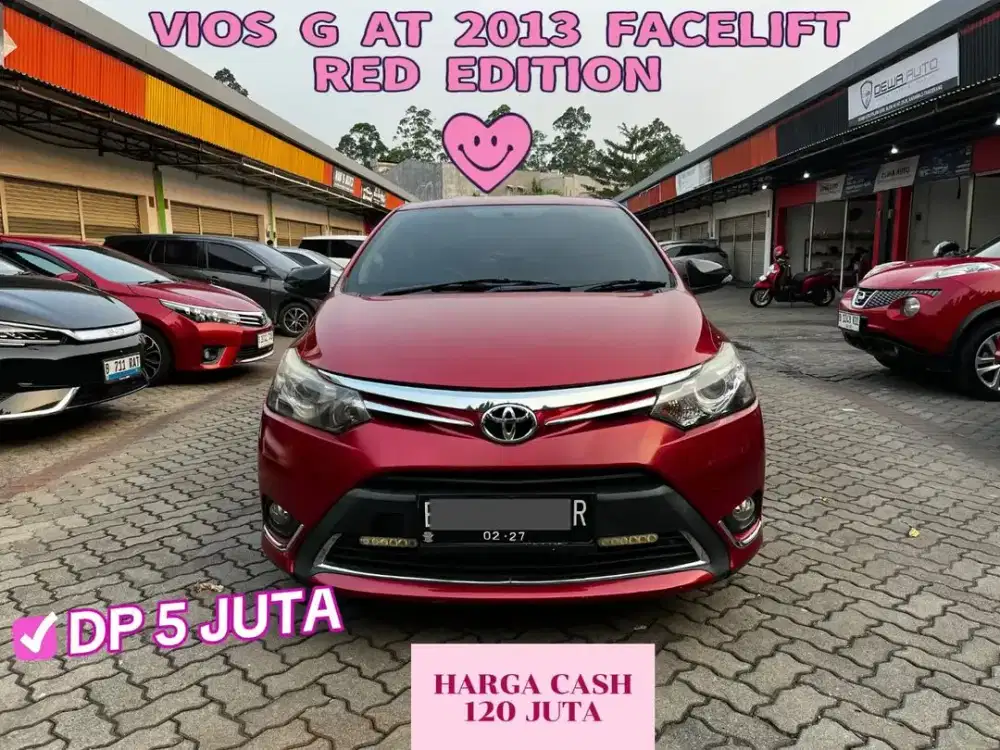 DP PROMO 5JT VIOS G AT 2013 FACELIFT RED