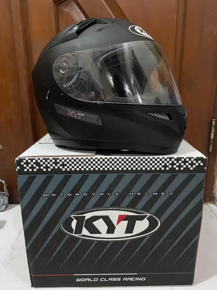 helm full face kyt k2 rider solid black doff