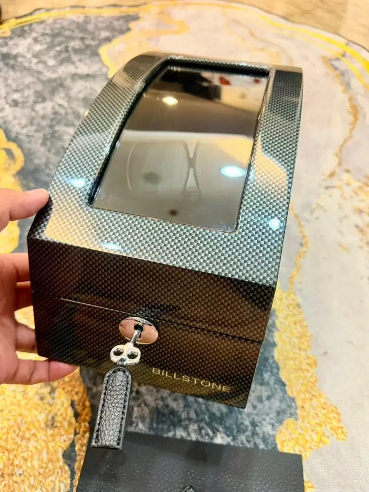 Billstone Avanti 2 Plus Carbon Fiber – Watch Winder pemutar jam tangan