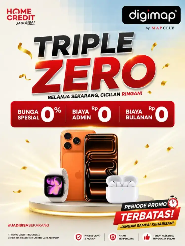 Promo iphone 17 series cicilan ringan tanpa DP tanpa biaya admin