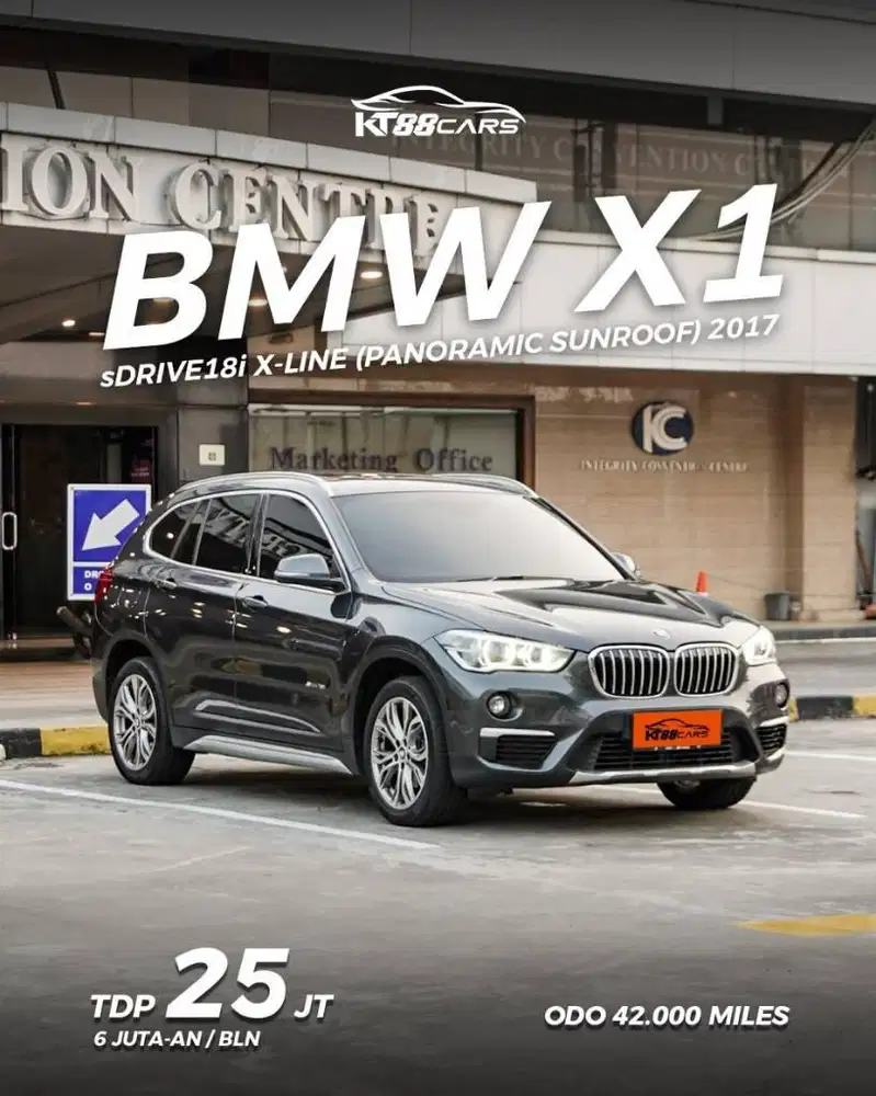 BMW X1 Sdrive18i X-Line Panoramic Sunrof Tahun 2017 TDP 25 JT