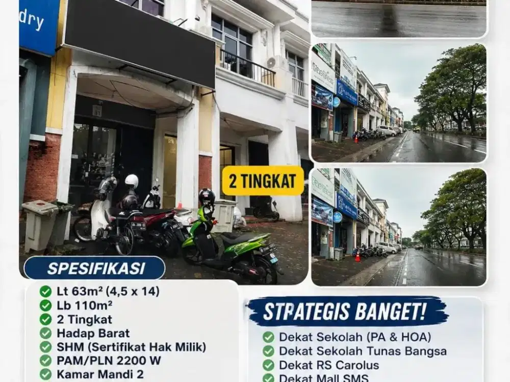 DIJUAL SUPER CEPAT RUKO BERYL STRATEGIS DI GADING SERPONG