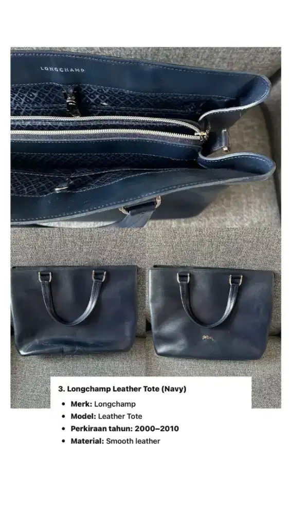Tas wanita merk Longchamp