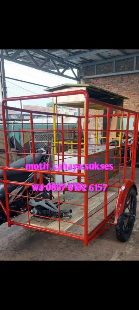 Khusus buat tempahan bak becak brng, grobak jualan, grobak sampah dll