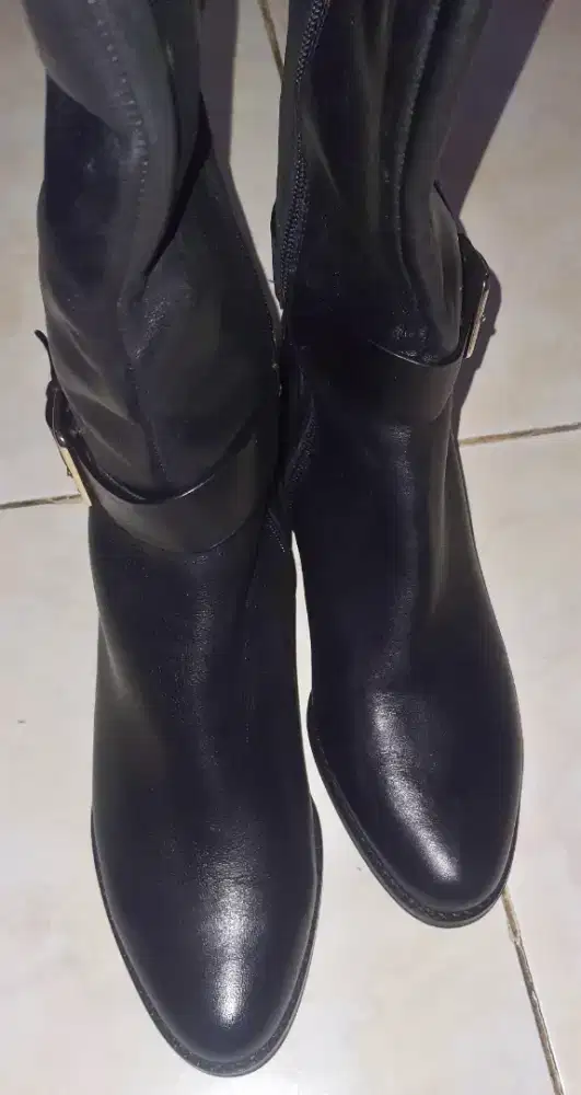 Sepatu wittner long boots kulit