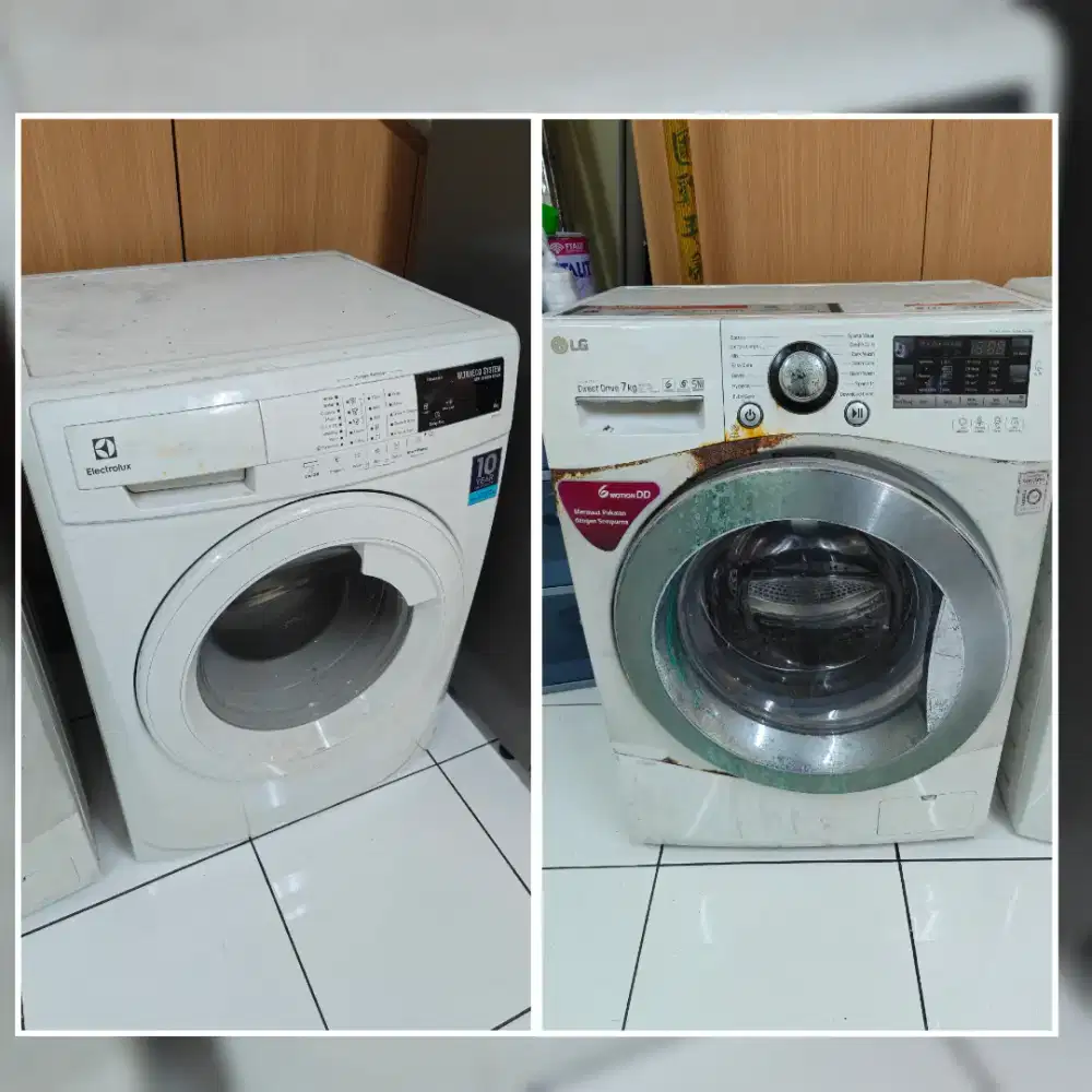Mesin Cuci Electrolux 8kg dan LG 7kg